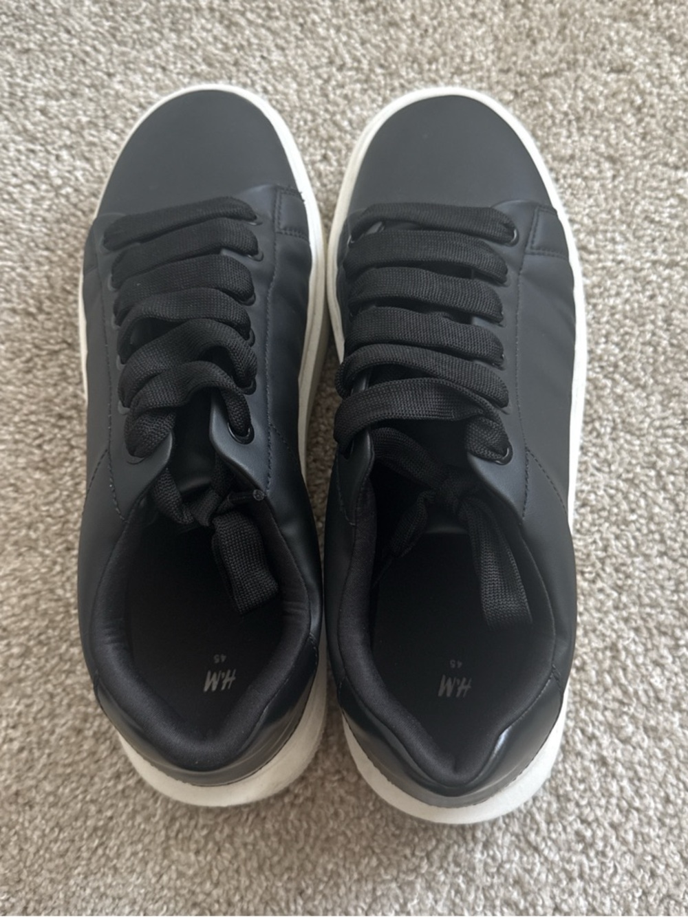 H&M Men’s Black Sneakers with White Sole